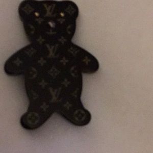 Louis Vuitton teddy bear pin